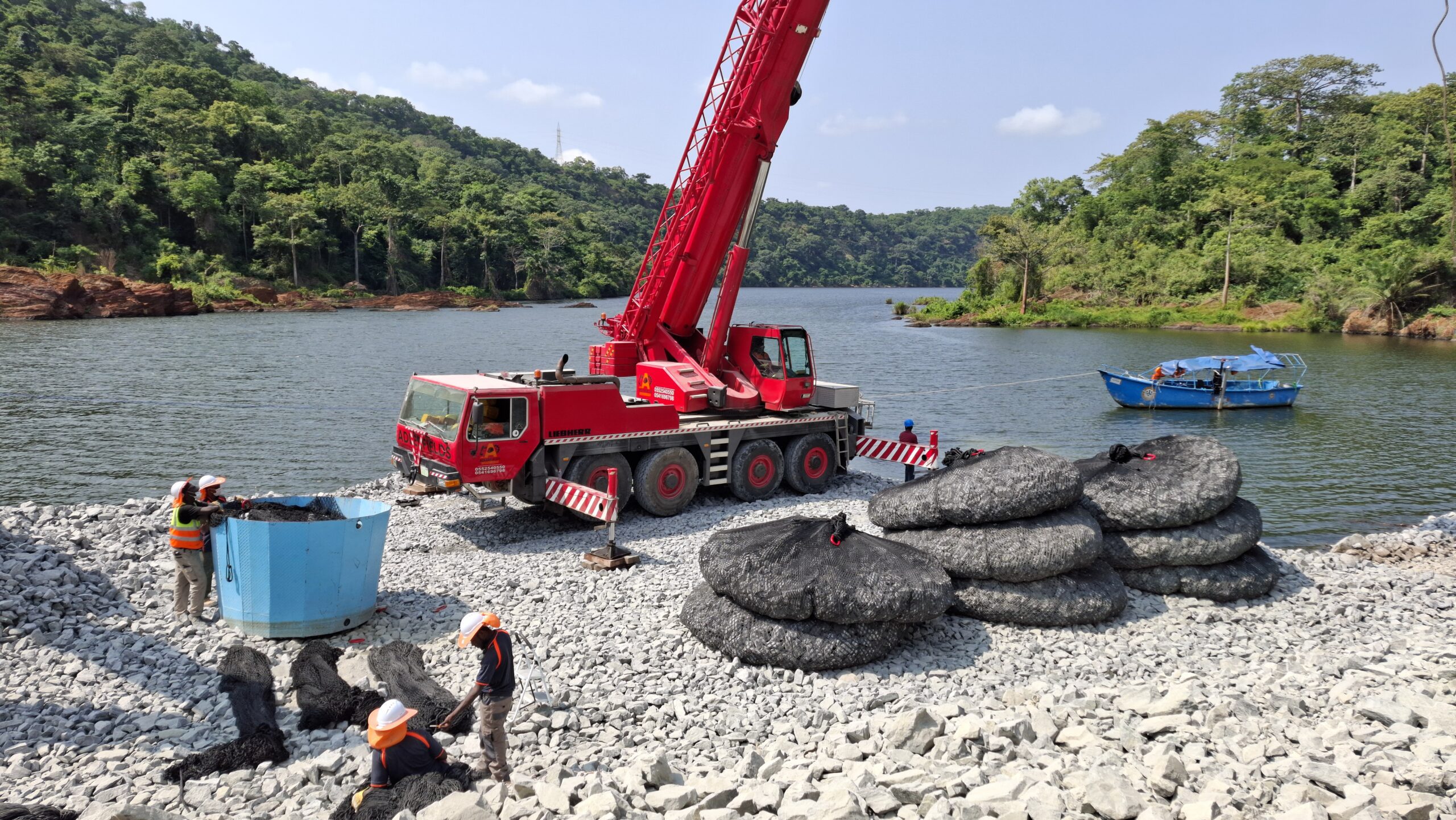rock bag fast, eco-friendly scour protection for bridges, offshore wind farms, pipelines, dams and coastal infrastructure